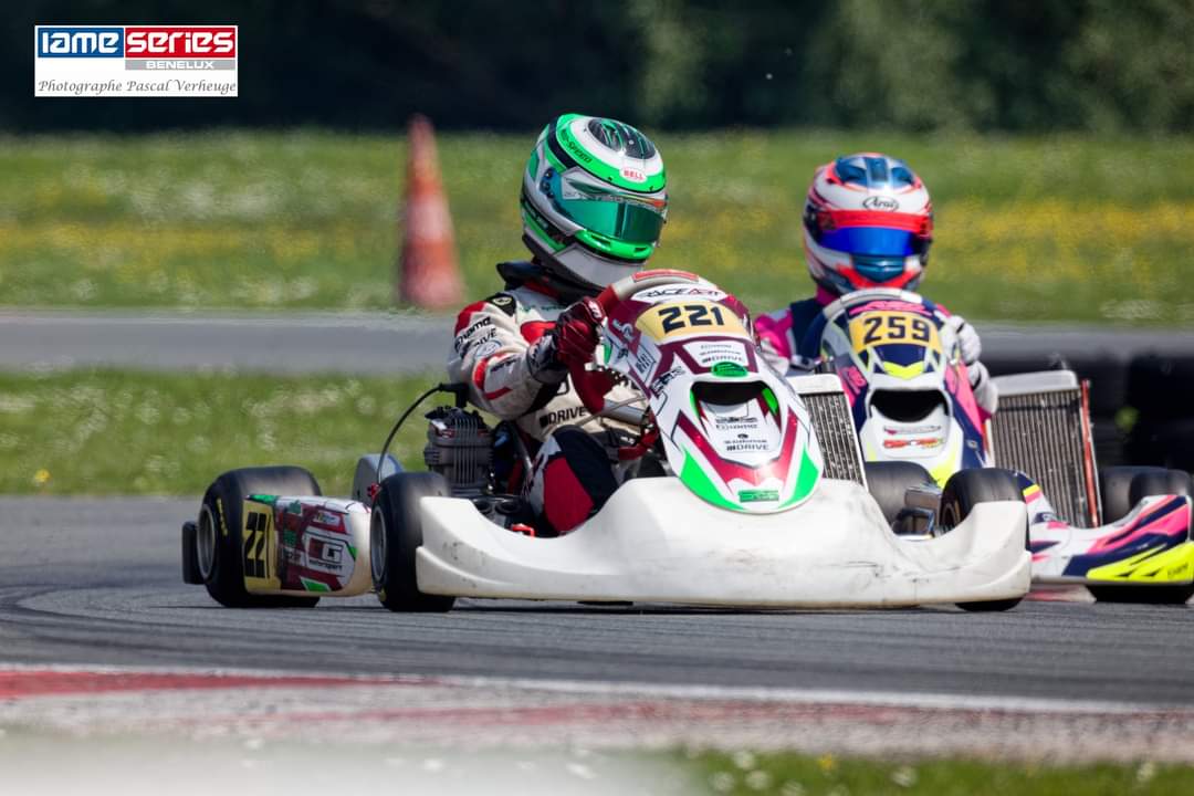 Karting — moment fort en course